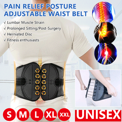 Lumbar Support Back Brace - Posture and Spine Support, Enhances Comfort, Breathable Design