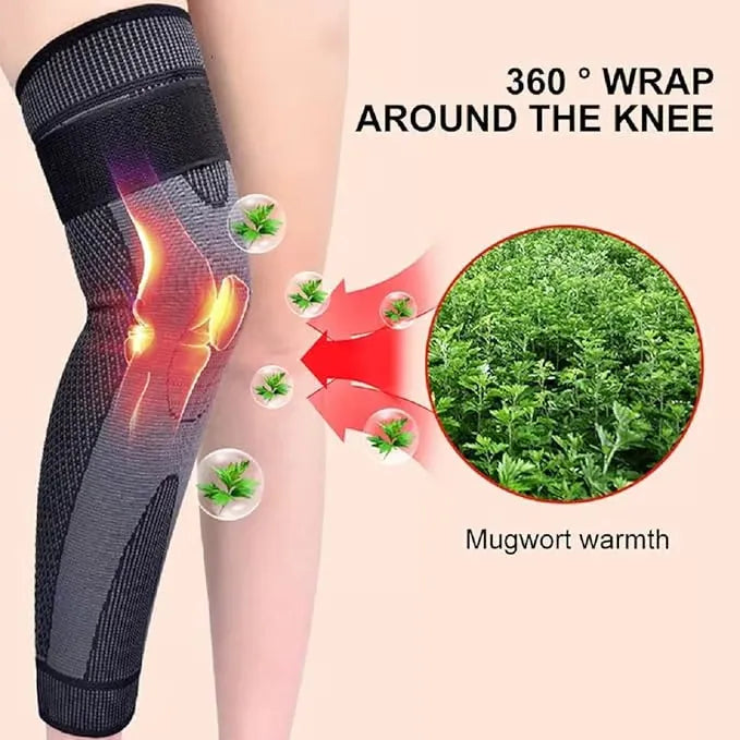 Eicgo Self-Heating Mugwort Knee Wraps – Set of 2 (1 Pair)