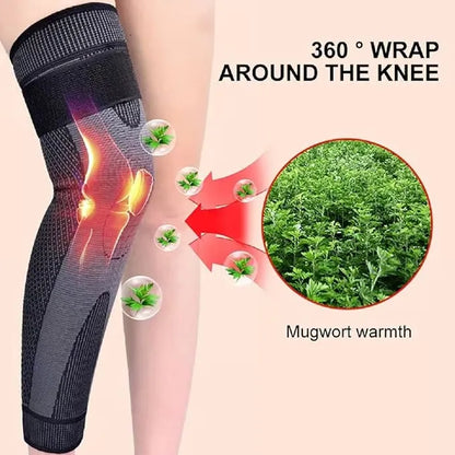 Eicgo Self-Heating Mugwort Knee Wraps – Set of 2 (1 Pair)
